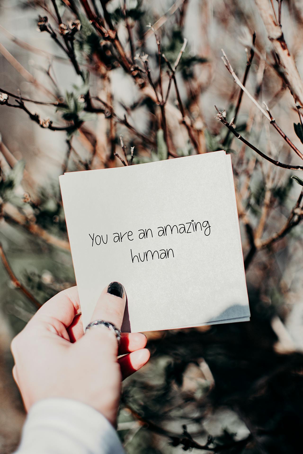 Eres un ser humano increíble