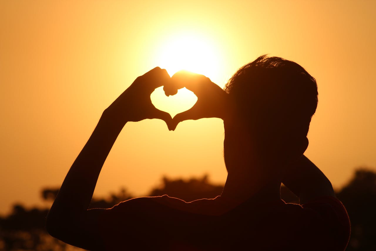 Corazones soleados