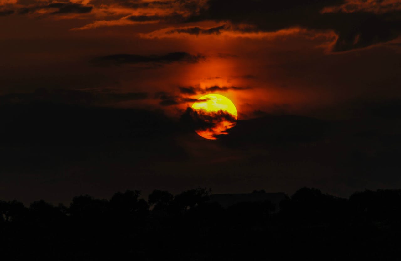 Atardecer con nubes