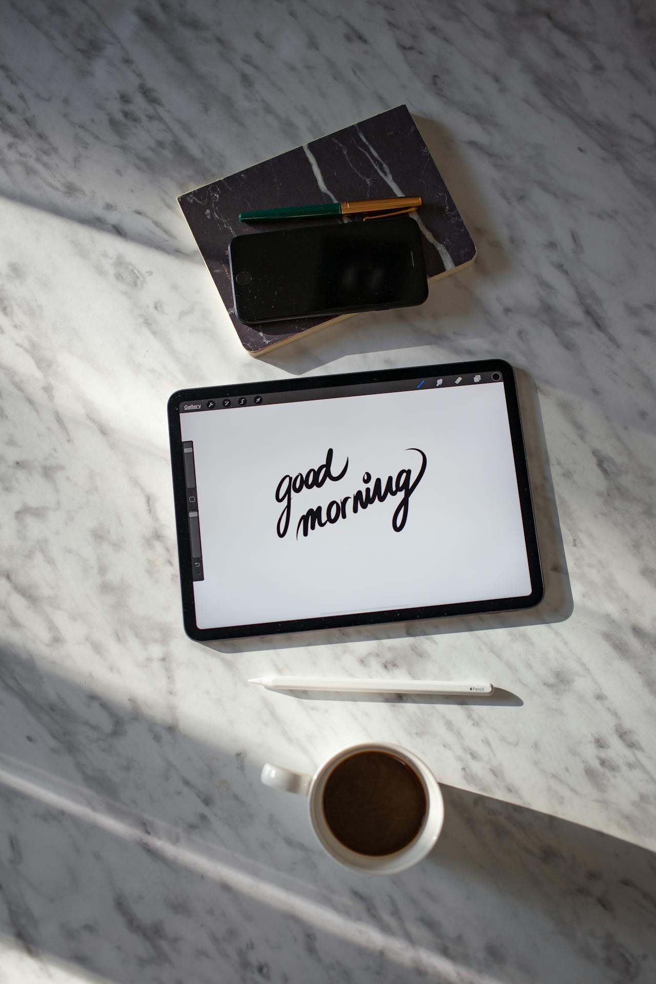 Buenos días en la tablet