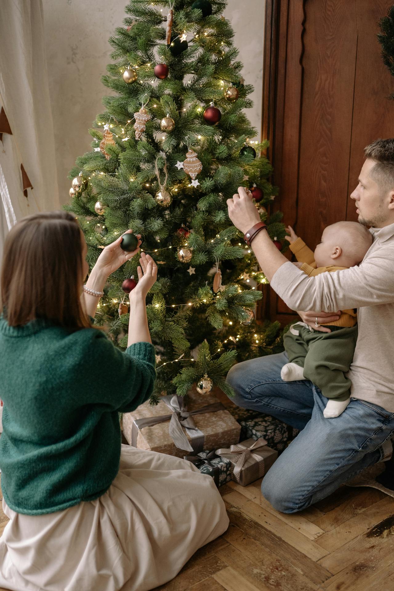Preparando la Navidad con la familia