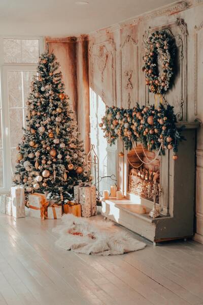 Navidad floreada