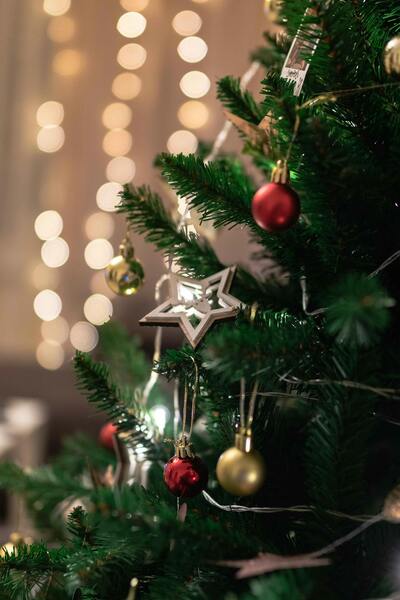 Detalle del árbol de Navidad