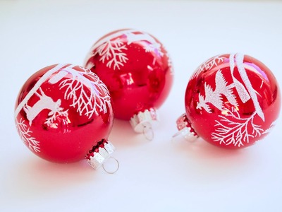 Bolas rojas de Navidad