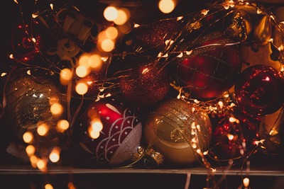 Luces de Navidad en casa