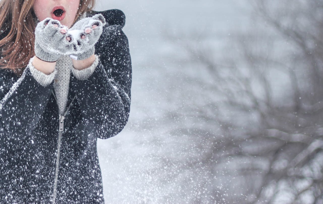 Jugando con la nieve