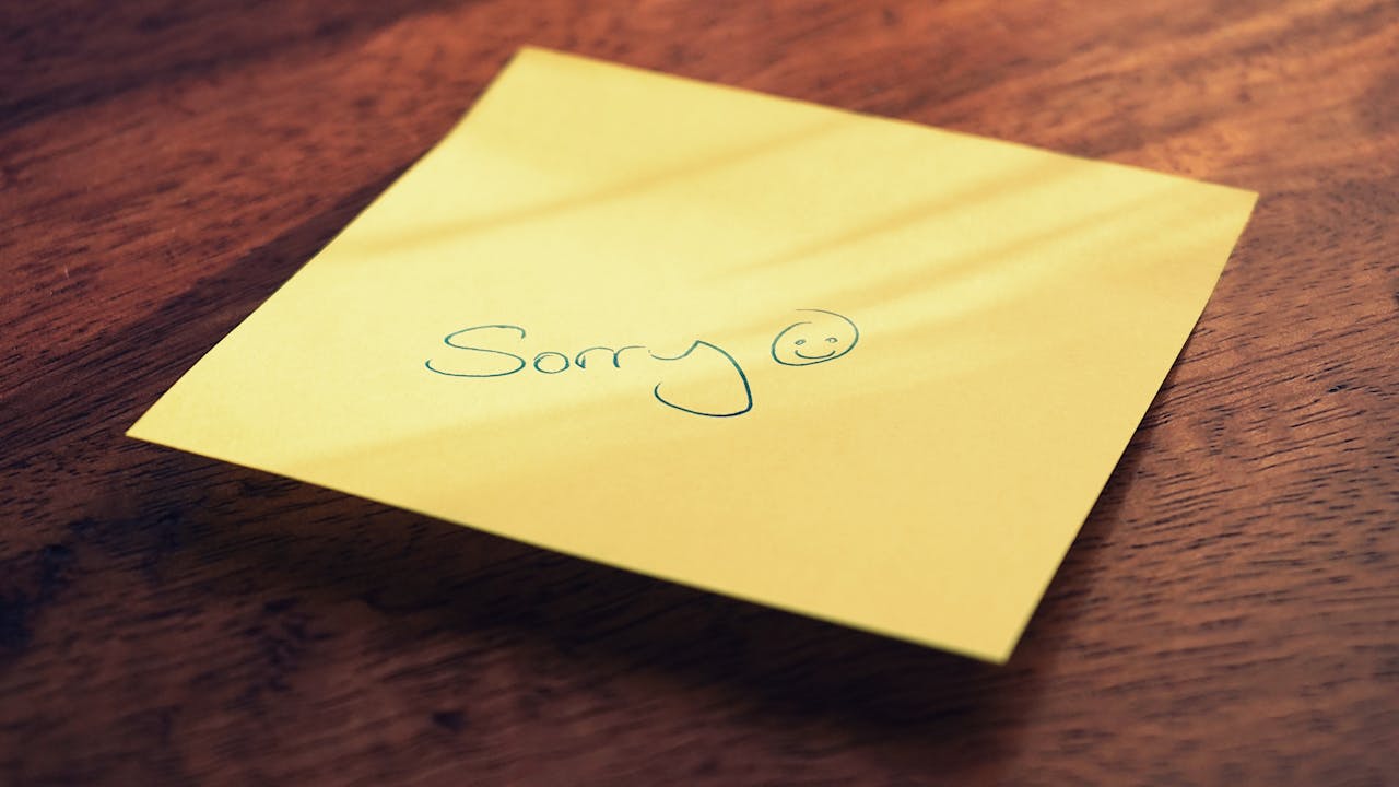 Post-it de perdón