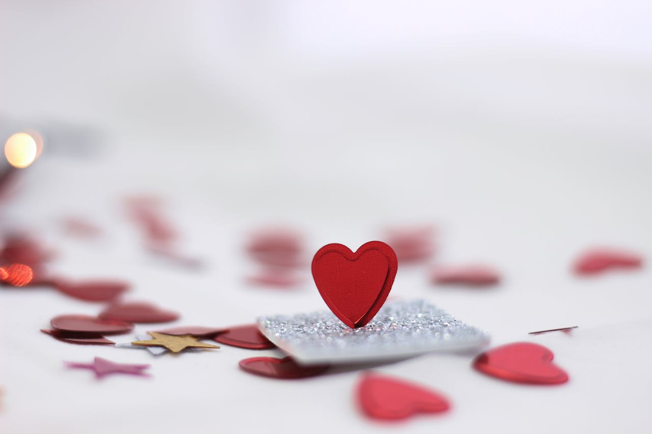 Corazones rojos