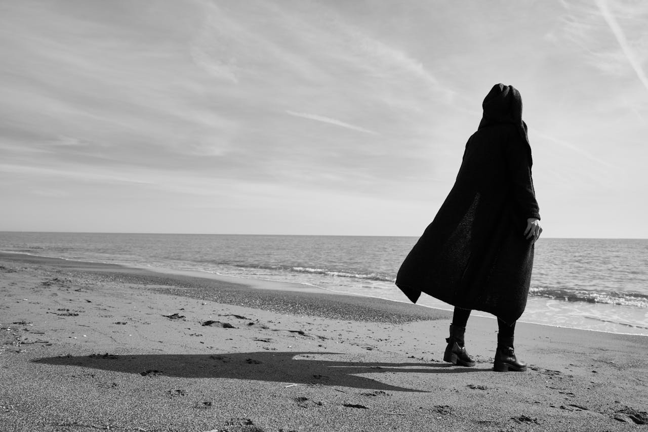 Mujer en la playa